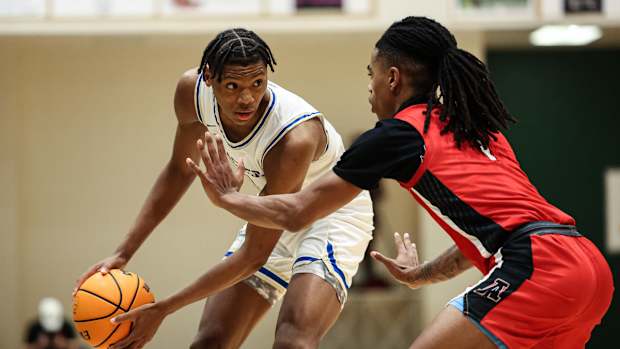 McEachern star Ace Bailey, left, will be playing for Rutgers next season.
